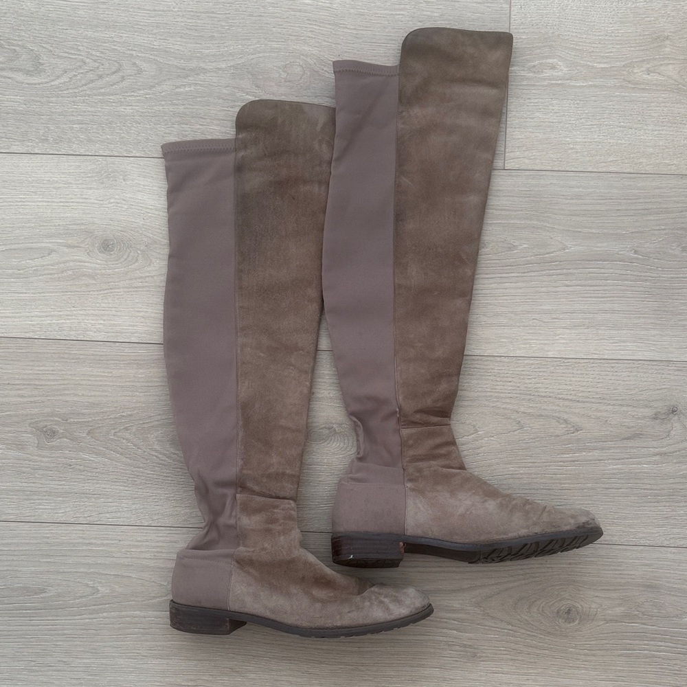 Stuart Weitzman 50/50 Grey Boot